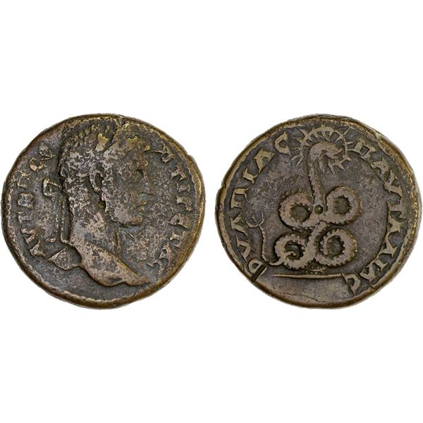 ROMAN PROVINCIAL, THRACE: Pautalia, Geta, 209-211, AE28 (16.38g), F-VF