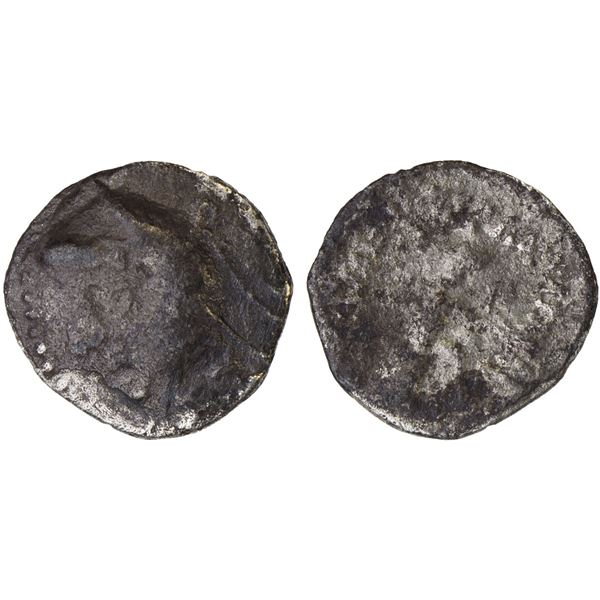 PARTHIAN KINGDOM: Mithradates I, ca. 171-138 BC, AR obol (0.54g), VG to Fine