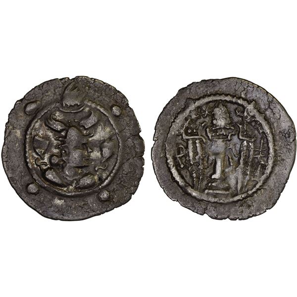 HEPHTHALITE: Alxon/Chionite, ca. 475-565, AR drachm (3.29g), VF