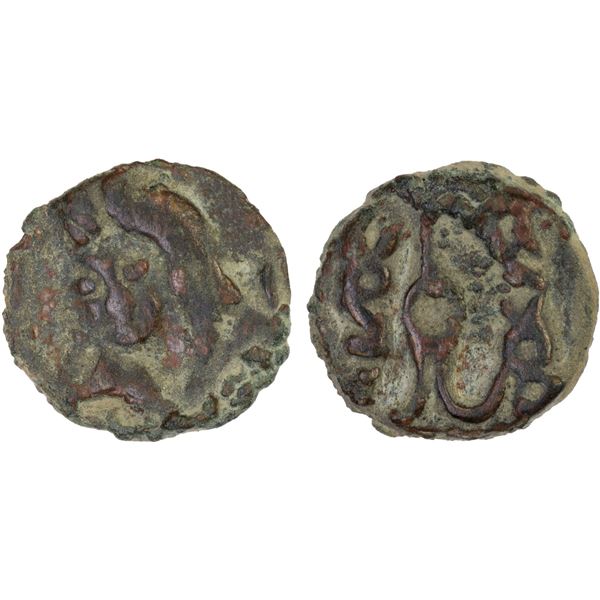 HWABS OF SAMARKAND: Unknown ruler, ca. 575-625, AE cash (3.64g), nearly VF