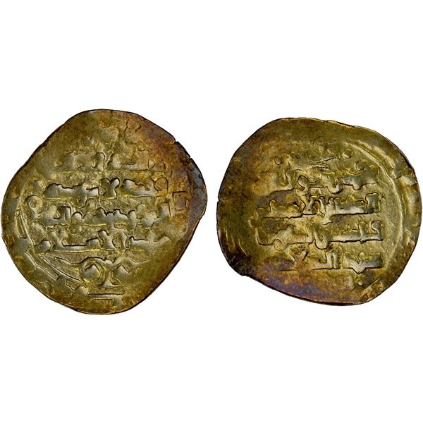 GHAZNAVID: Ibrahim, 1059-1099, AV dinar (4.39g) (Ghazna), DM (ca. 480), About VF