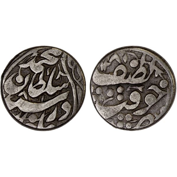 KHOQAND: Sayyid Sultan Khan, 1863-1865, AR tenga (2.88g), Khoqand, AH1281//1281, F-VF