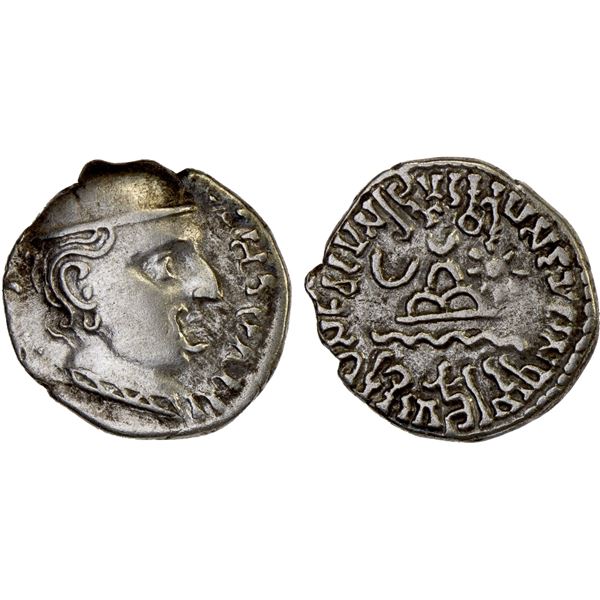 WESTERN KSHATRAPAS: Jivadaman, 197-199, AR drachm (1.91g), VF-XF