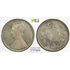 Image 1 : BRITISH INDIA: Victoria, Queen, 1837-1876, AR rupee, 1862(b), PCGS MS61