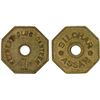Image 1 : BRITISH INDIA: brass 1 anna token, ND (ca. 1930), XF-AU