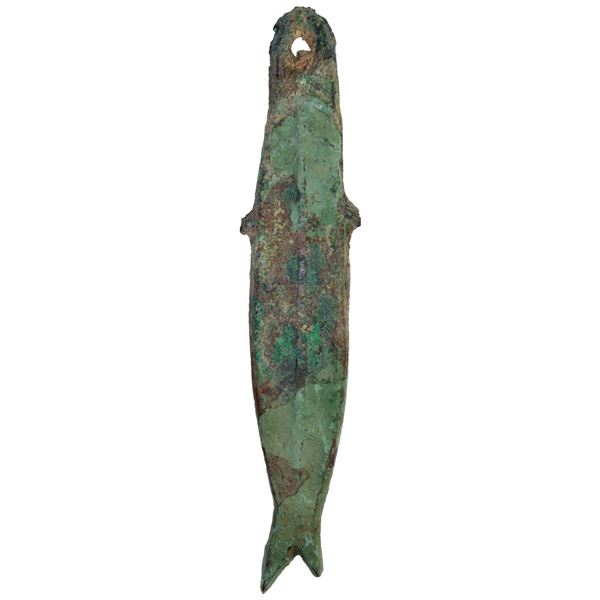 ZHOU: Spring-Autumn Period, 770-475 BC, AE 'fish money' (13.30g), Fine