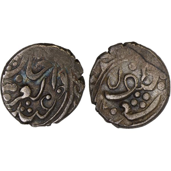 SINKIANG: Ya'qub Beg, Rebel, 1865-1877, AR 1/2 miscal (1.49g), Kashgar, VF