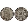 Image 1 : HONG KONG: Edward VII, 1901-1910, AR 50 cents, 1905, XF-AU
