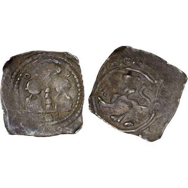 AUSTRIA: CARINTHIA: Bernhard II, 1202-1256, AR pfennig (0.89g), Landstrass, VF