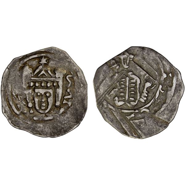 AUSTRIA: CARINTHIA: Bernhard II, 1202-1256, AR pfennig (0.91g), St. Veit, VF