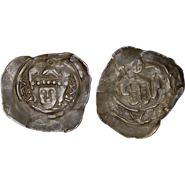 AUSTRIA: CARINTHIA: Bernhard II, 1202-1256, AR pfennig (0.99g), St. Veit, VF