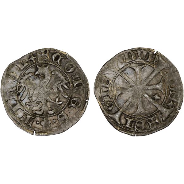 AUSTRIA: TIROL: Sigismund der Münzreiche, 1439-1490, AR kreuzer (1.21g), Hall, ND (before 1477), XF