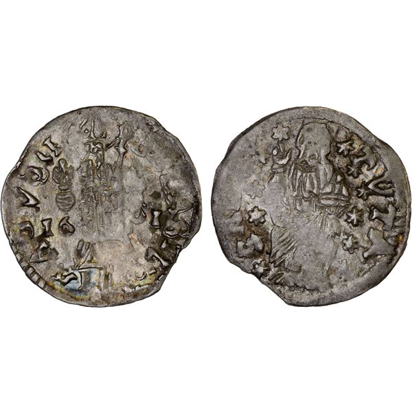 CROATIA: RAGUSA: Republic, AR grosetto (dinaric), 1651, XF