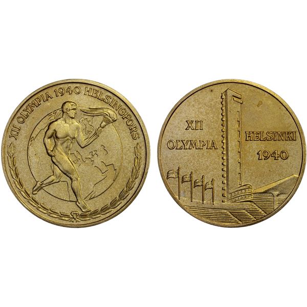FINLAND: AE medal (13.16g), 1940, Choice Unc