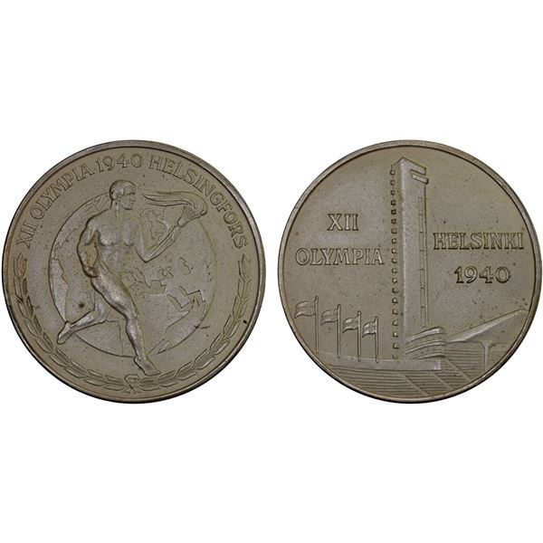 FINLAND: AE medal (14.01g), 1940, Unc