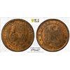 Image 1 : FRANCE: Napoleon III, 1852-1870, AE centime, Lille, 1853-W, PCGS MS63 RB