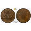 Image 1 : BADEN: Friedrich I, 1856-1907, AE kreuzer, 1871, PCGS MS66 BN