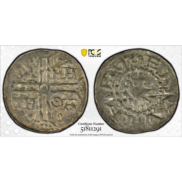 EMDEN: Hermann von Kalvelage, 1020-1051, AR denar (0.68g), ND (1020-51), PCGS AU58