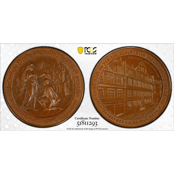 FRANKFURT: AE medal, 1899, PCGS MS65
