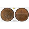 Image 1 : HANOVER: Ernst August, 1837-1851, AE pfennig, 1845-B, PCGS MS65 BN