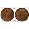 Image 1 : HANOVER: Georg V, 1851-1866, AE pfennig, 1853, PCGS MS64 RB