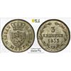 Image 1 : NASSAU: Duke Wilhelm, 1816-1839, BI 3 kreuzer, 1833, PCGS MS65