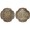 Image 1 : GERMANY: Kaiserreich, AR 20 pfennig, 1874-D, NGC MS64