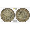Image 1 : GERMANY: Kaiserreich, AR 1/2 mark, 1916-J, PCGS MS66