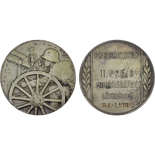 GERMANY: Weimar Republic, AE medal (50.49g), 1929, XF