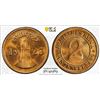Image 1 : GERMANY: Weimar Republic, AE 2 rentenpfennig, Stuttgart, 1923-F, PCGS MS65 RB