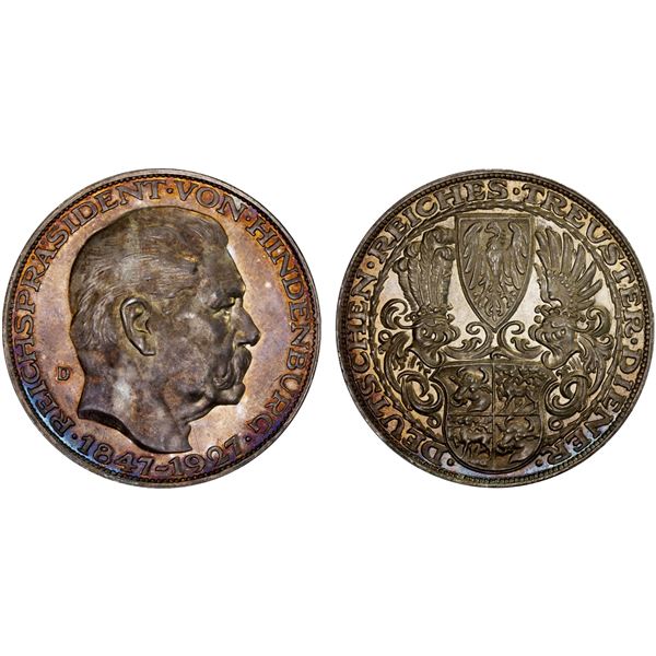 GERMANY: Weimar Republi, AR medal, 1927, Unc