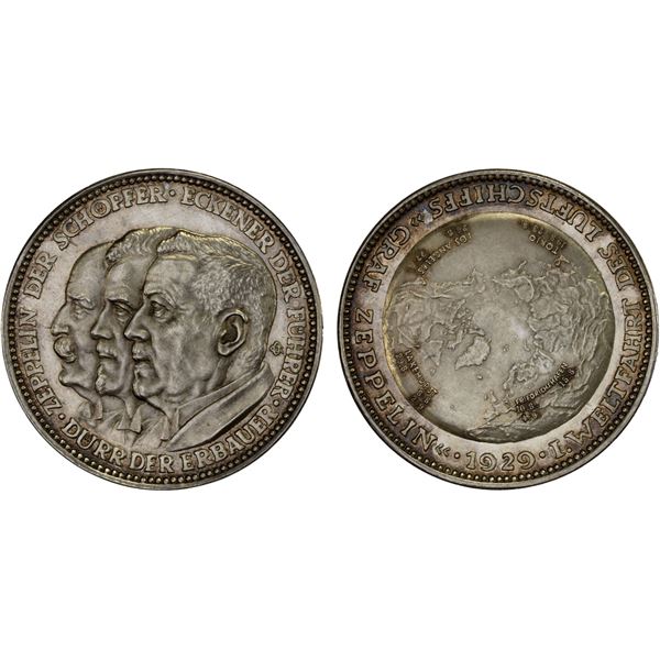 GERMANY: Weimar Republic, AR medal (25.01g), 1929, Unc