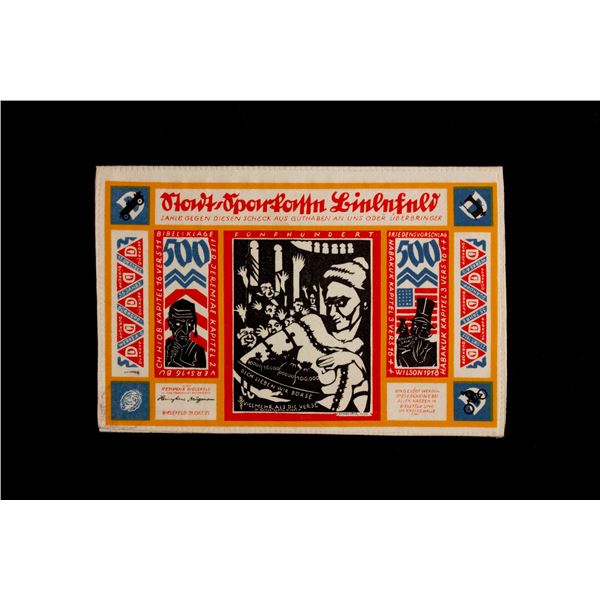 GERMANY: Weimar Republic, 500 mark, 1.7.1923, Unc