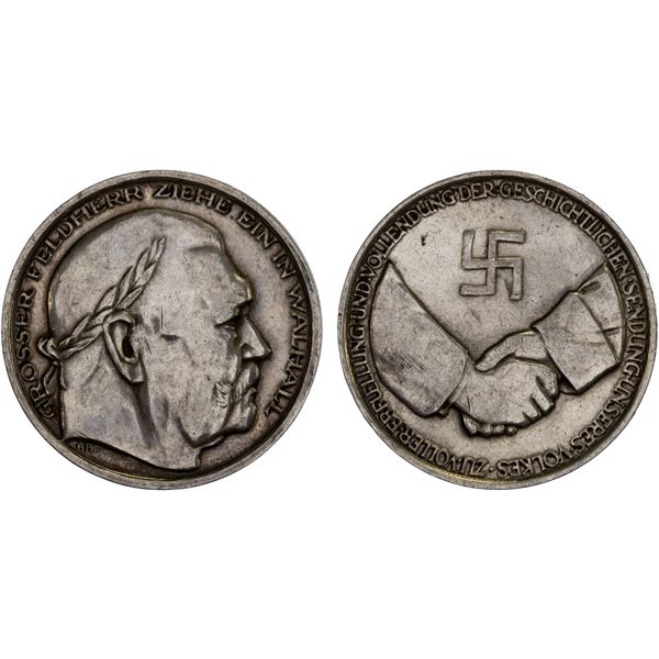 GERMANY: Third Reich, AR medal (21.92g), Munich, ND (1934), Proof