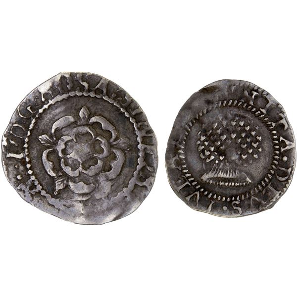 ENGLAND: James I, 1603-1625, AR penny (0.49g), Tower Mint, 1619-25, VF