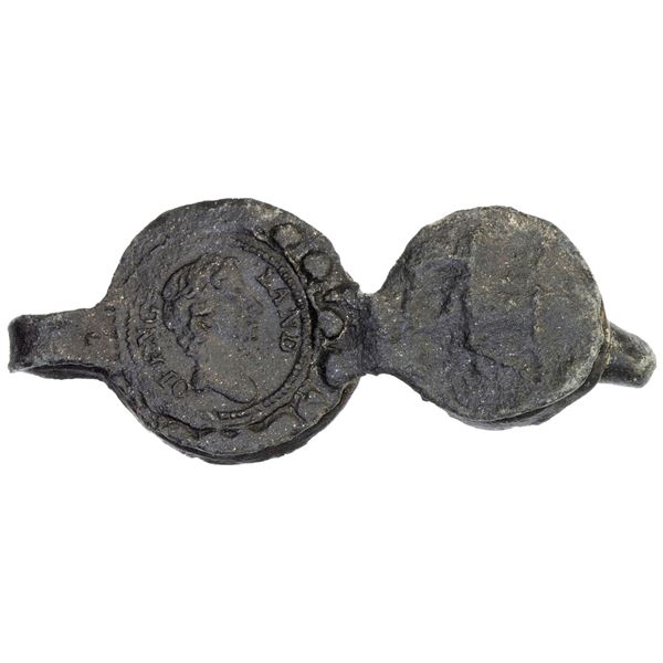 GREAT BRITAIN: Charles II, 1660-1685, bale seal (8.63g), ND, VF-XF