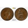 Image 1 : GREAT BRITAIN: William IV, 1830-1837, AE 1/3 farthing, 1835, PCGS MS63 BN
