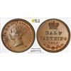 Image 1 : GREAT BRITAIN: Victoria, 1837-1901, AE 1/2 farthing, 1844, PCGS MS62 BN