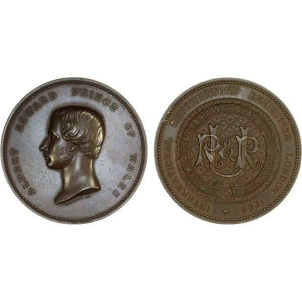 GREAT BRITAIN: AE medal, 1865, AU
