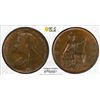 Image 1 : GREAT BRITAIN: Victoria, 1837-1901, AE penny, 1891, PCGS MS63 BN