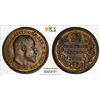 Image 1 : GREAT BRITAIN: Edward VII, 1901-1910, AE 1/3 farthing, 1902, PCGS MS65 RD