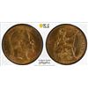 Image 1 : GREAT BRITAIN: Edward VII, 1902-1910, AE penny, 1902, PCGS MS64 RB