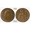 Image 1 : GREAT BRITAIN: George V, 1911-1936, AE penny, 1911, PCGS MS63 BN