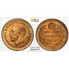 Image 1 : GREAT BRITAIN: George V, 1910-1936, AE 1/3 farthing, 1913, PCGS MS65 RD
