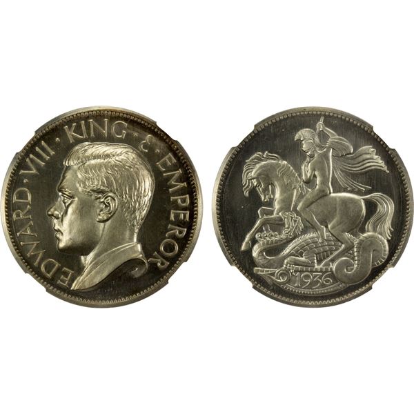 GREAT BRITAIN: Edward VIII, 1936, AR crown, 1936, NGC PF66 Cameo