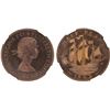 Image 1 : GREAT BRITAIN: Elizabeth II, 1952-2022, AE halfpenny (5.74g), 1953, NGC Proof 66 RB Cameo