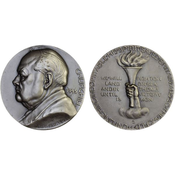 GREAT BRITAIN: AR medal (76.60g), 1965, Choice Unc