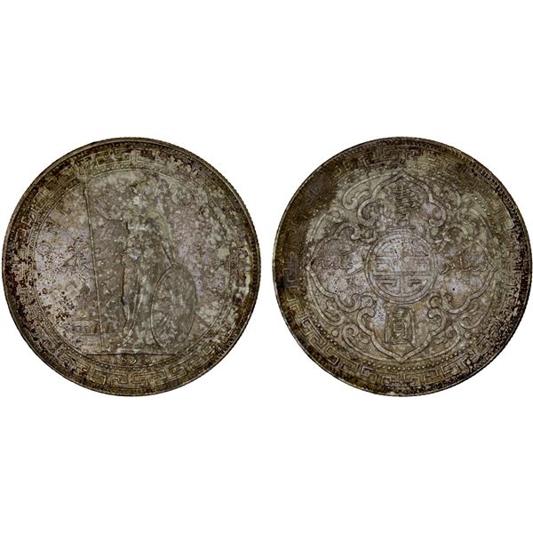 GREAT BRITAIN: AR trade dollar, 1898-B, AU