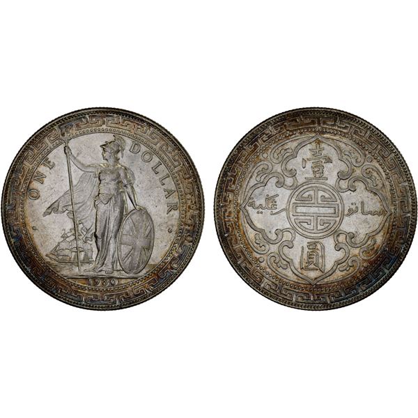 GREAT BRITAIN: AR trade dollar, 1930-B, AU