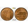 Image 1 : IRELAND: Irish Free State, AE 1/2 penny, 1928, PCGS MS63 RB